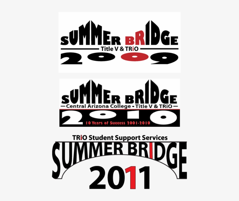 3 Years Of Logo Design For The Summer Bridge Program - Poster, transparent png download