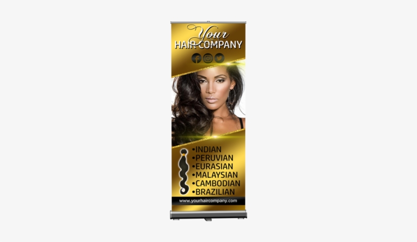 Retractable Banner - 134 Lace Frontal Closure & Baby Hair Brazilian, transparent png download