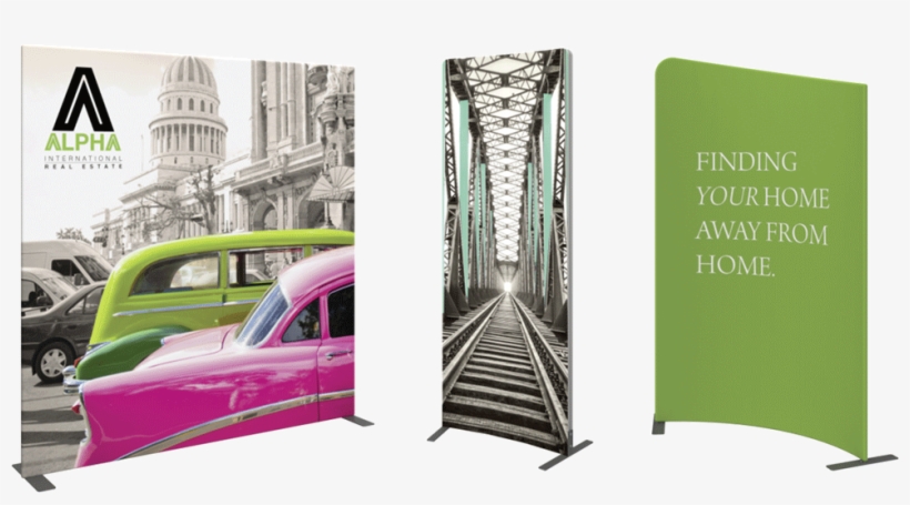 Bannerstands 03 Fabricframe - American Industrial I Framed Print - Black - 126cm, transparent png download