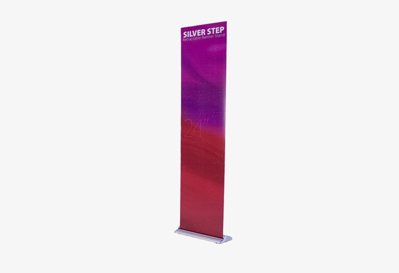 Silverstep Retractable Banner Stand 24″ - Banner, transparent png download