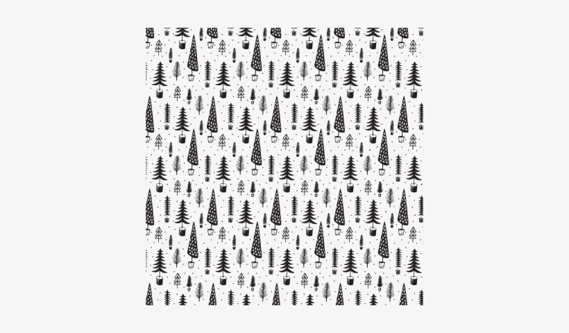 Xmas Pine Trees Black - Christmas Day, transparent png download