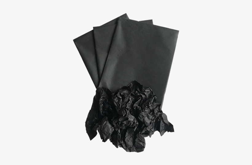 Black Tissue Paper Gift Wrapping Black Paper Henty - Umbrella, transparent png download