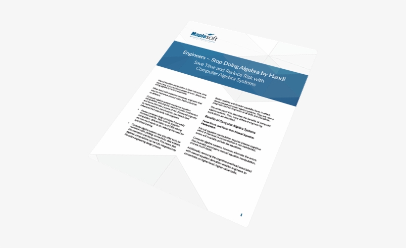 Manual Equation Manipulation Is Labor Intensive, Time - Brochure, transparent png download