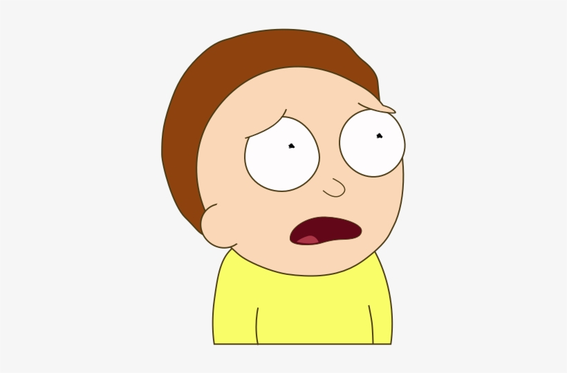 "aw Geez Man, Can't You, Ya Know, Cut Him A Little - Morty Worried Face, transparent png download