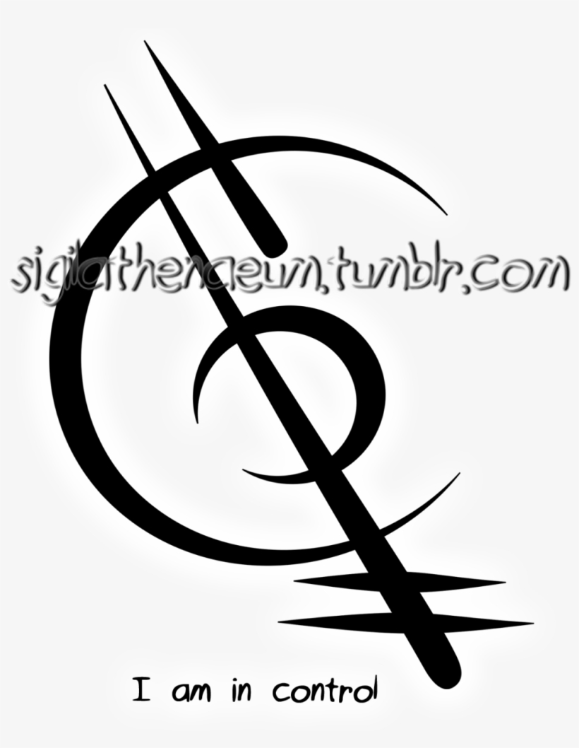 “i Am In Control” Sigil - Calligraphy, transparent png download