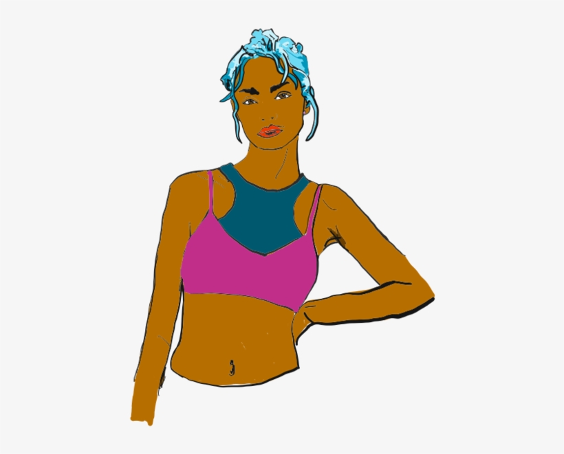 "i Was The First Woman To Burn My Bra - Girl, transparent png download