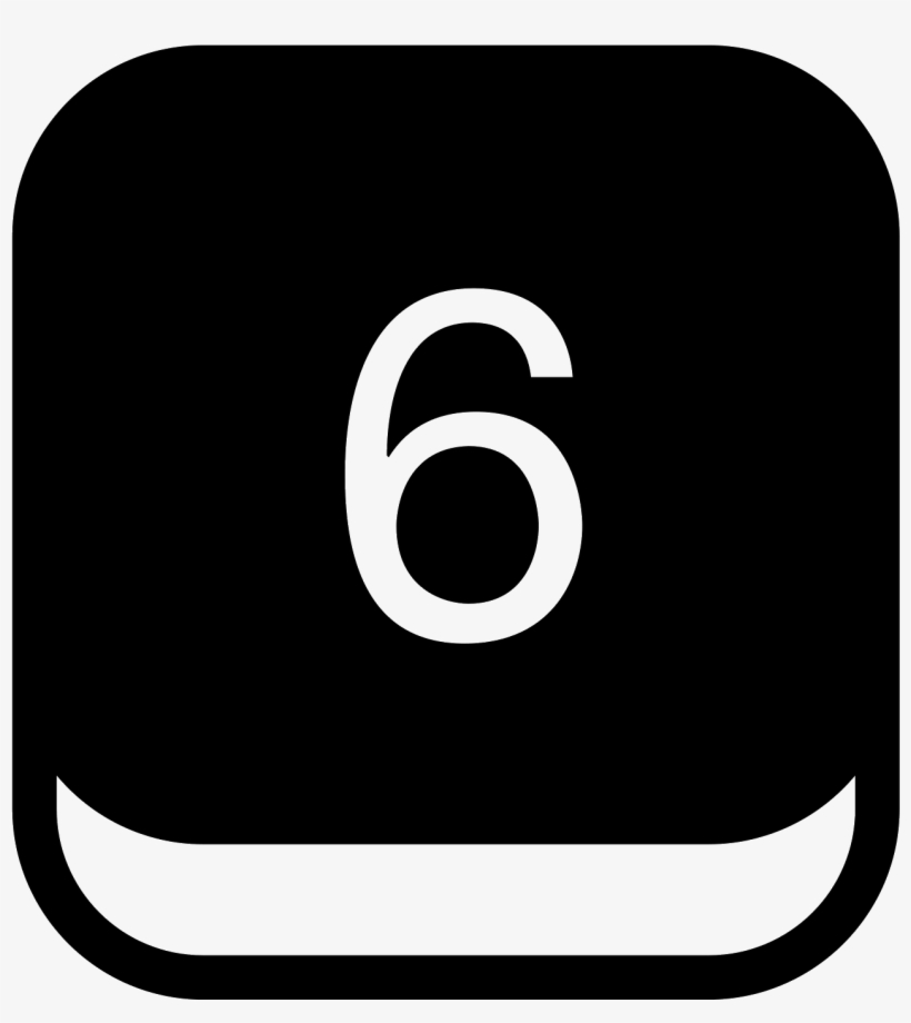 6 Key Filled Icon - Icono Asterisco, transparent png download
