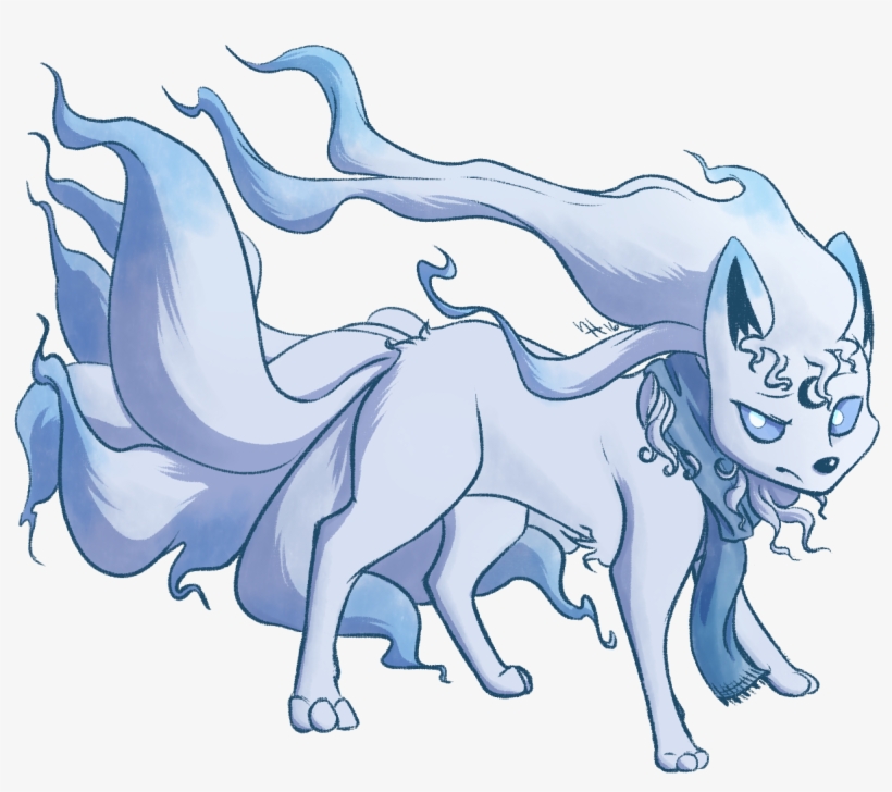 Wolfehpoo The Ninetales - Cartoon, transparent png download