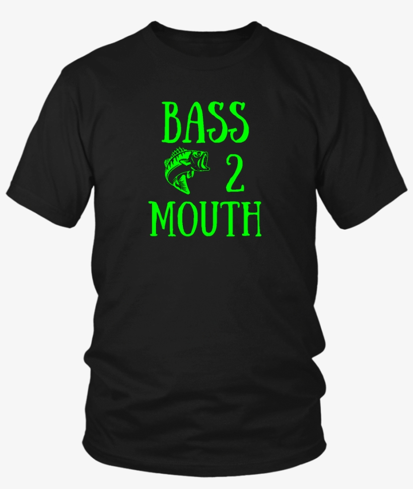 Bass 2 Mouth Men's Funny Bass Fishing Shirt - Larry Bernandez T Shirt, transparent png download