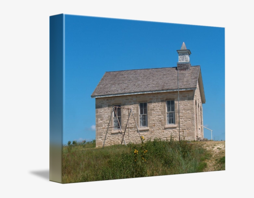 "old Stone School House" By Sandra Clayton, Wellington, - House, transparent png download