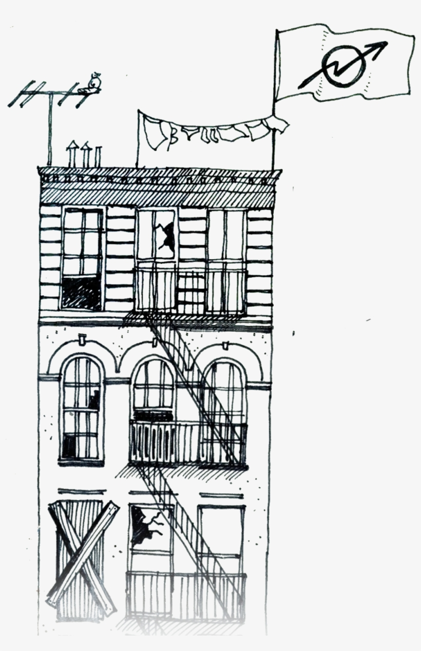 Umbrella House Sketch - House, transparent png download