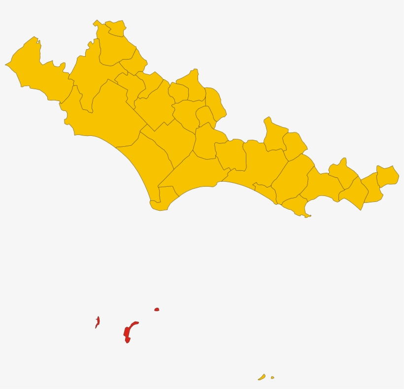 Map Of Comune Of Ventotene - Map Of Roccasecca Italy, transparent png download