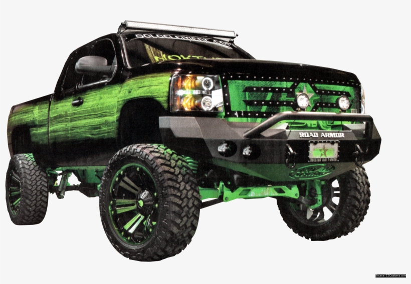 Lifted Truck - Truck, transparent png download