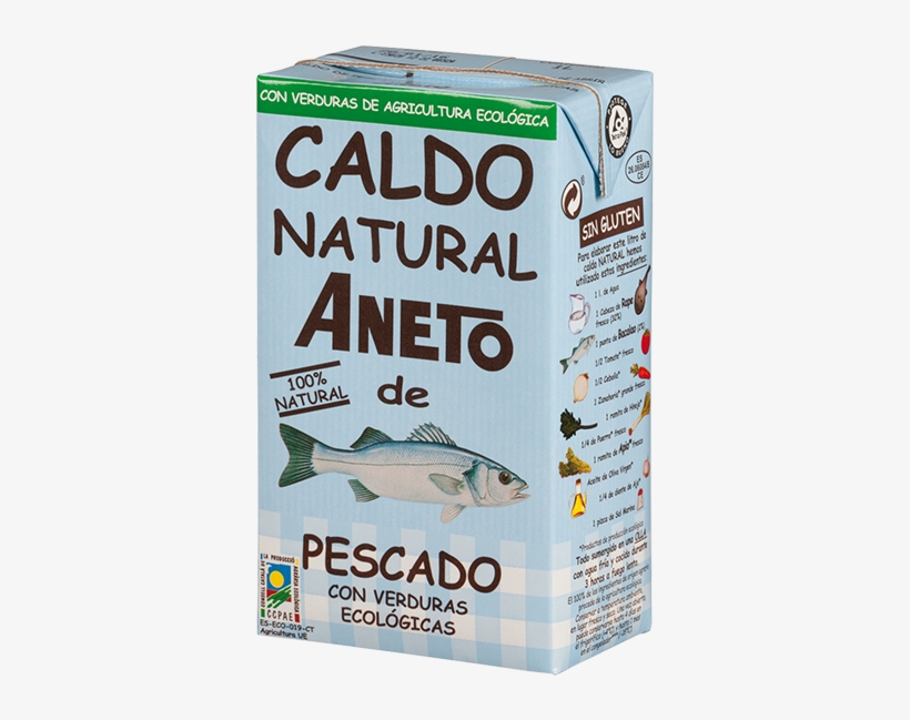 Caldo Natural De Pescado Con Verduras Ecológicas - Aneto Fish Broth With Vegetables Bio 1 L 1 L, transparent png download
