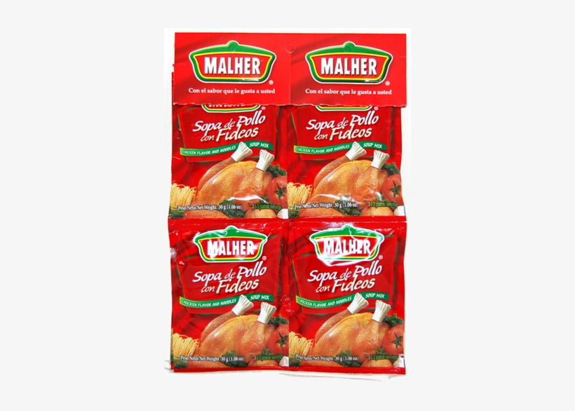 Malher Sopita De Pollo - Malher Soup Mix, Chicken Flavor And Noodles - 2.1 Oz, transparent png download