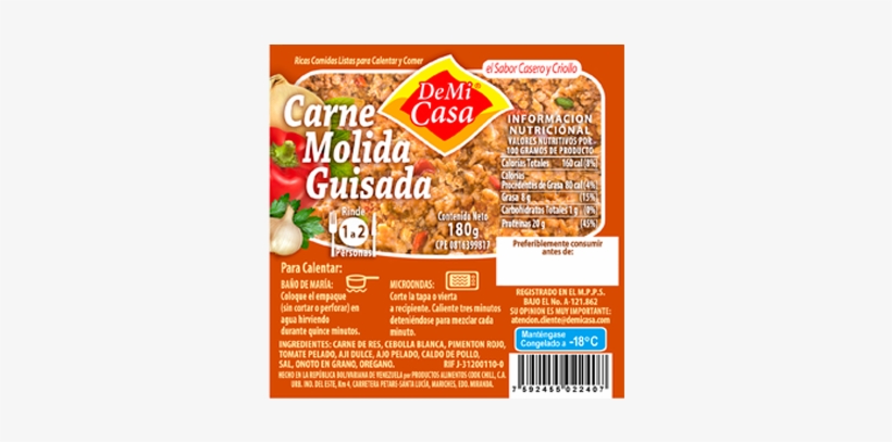 Carne Molida Guisada - Ground Meat, transparent png download