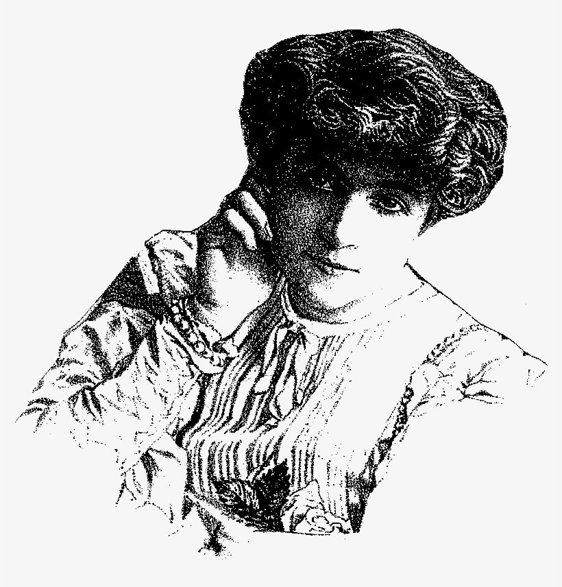 Digital Victorian Gibson Girl Image Download - Illustration, transparent png download