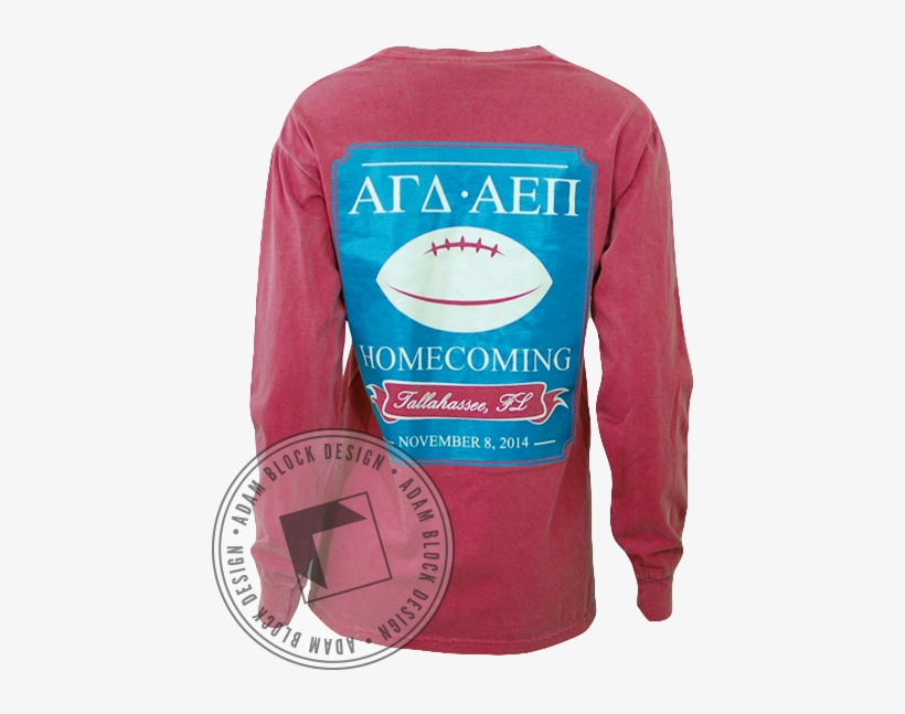 Alpha Gamma Delta & Alpha Epsilon Pi Homecoming Long - T-shirt, transparent png download