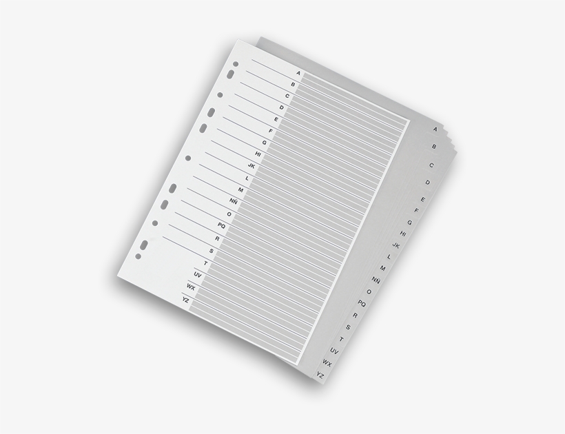 Separadores-az - Separadores A-z, transparent png download