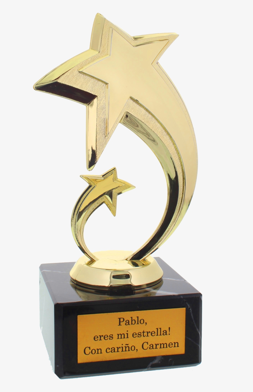 El Trofeo De Estrella Con Grabado - Trofeos De Estrella Png, transparent png download