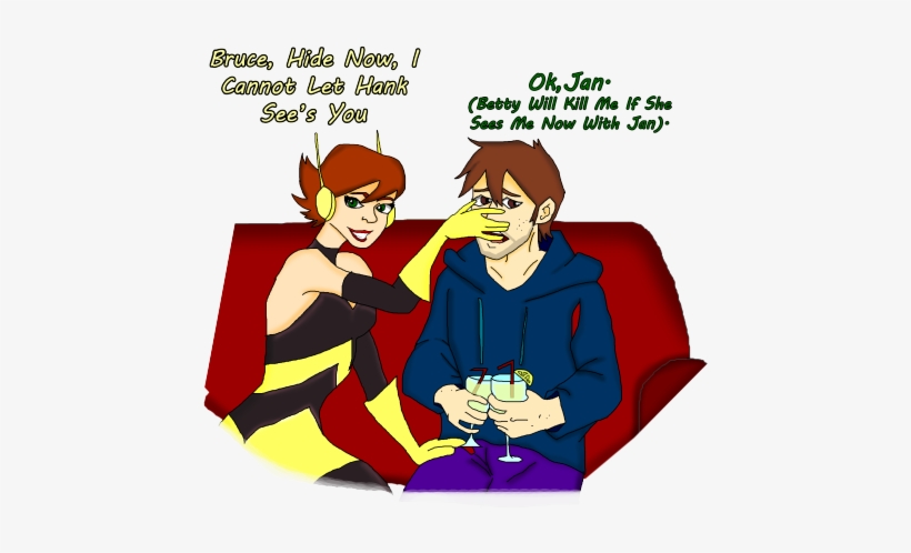 A Fanart Of Bruce Banner X Janet Van Dyne Cartoon Transparent