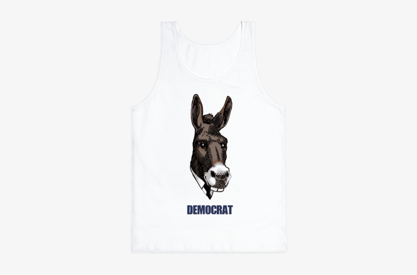 Democratic Donkey Tank Top - T-shirt, transparent png download