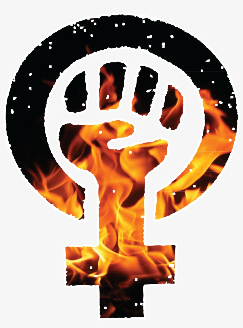 Feminist Scientists Doing Feminist Science - Feminist Symbol Fire, transparent png download