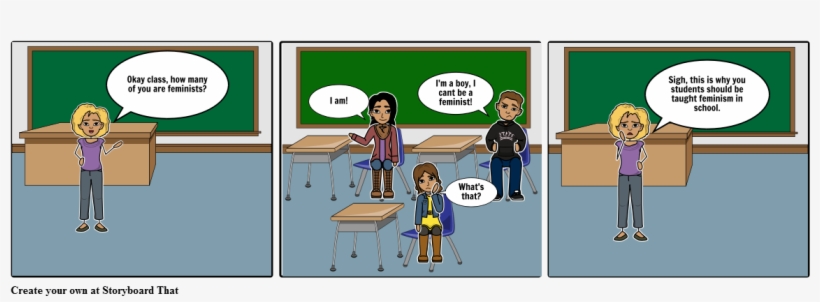 Feminism - Cartoon, transparent png download