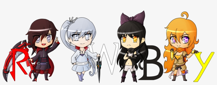 Team Chibi Rwby By Theblackneko On Deviantart, transparent png download