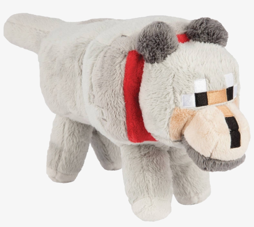 Minecraft 15 Inch Wolf Plush - Minecraft Plush, transparent png download