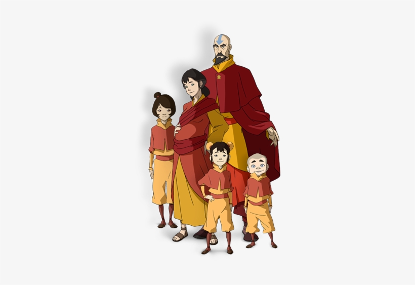 Tenzin Also Has A Family, Which Includes His Wife Pema - Legend Of Korra Tenzin's Family, transparent png download