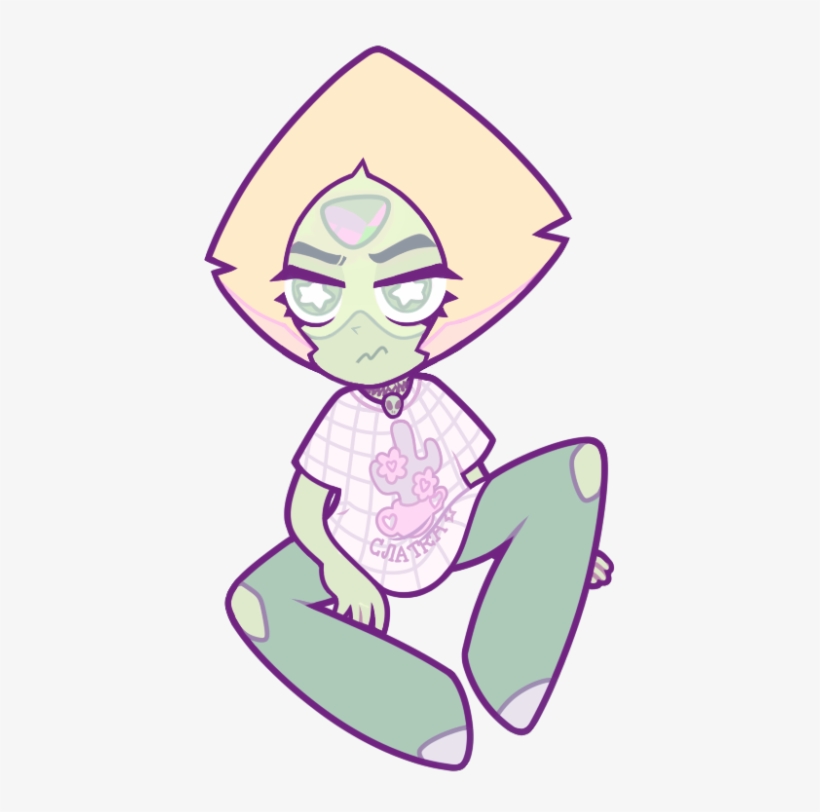 Doodle Pastel Grunge Nekozneko Steven Universe Peridot - Pastel Goth Steven Universe, transparent png download