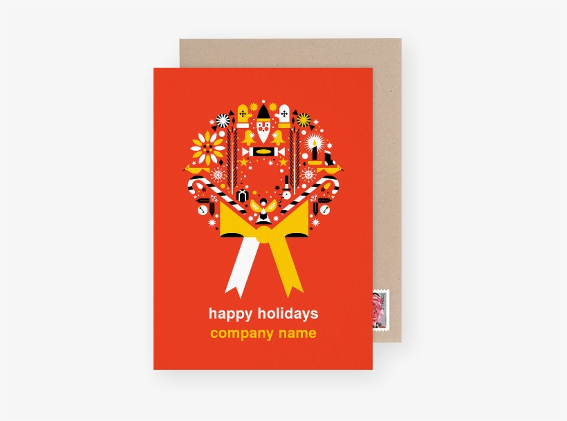 How To Mail Holiday Cards For Real Estate Agents - Wreath, transparent png download