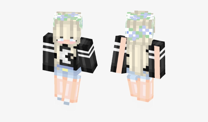 Blonde Moon Girl - Minecraft, transparent png download