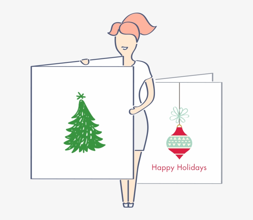 Browse Our Premade Christmas Cards Templates - Greeting Card, transparent png download