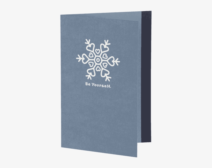 Be Yourself Holiday Card - Paper, transparent png download