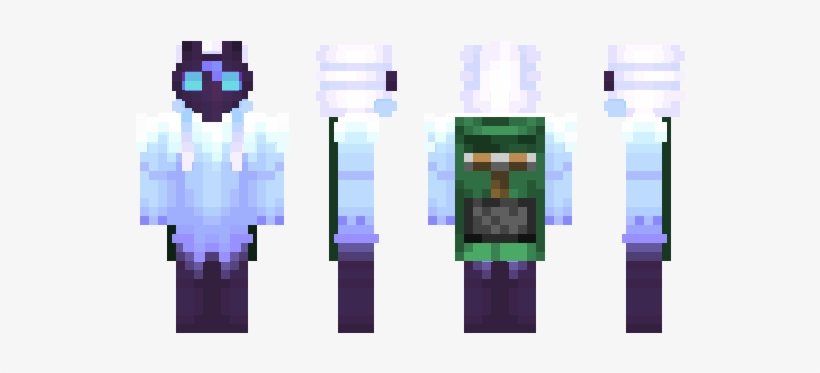 Minecraft Skin Moonfox555 - Ddlc Monika Minecraft Skin, transparent png download