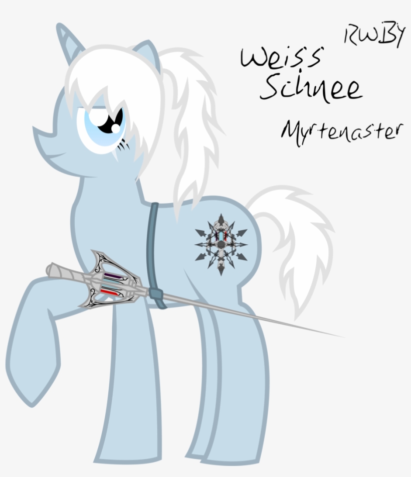 Rainboomrunner, Cold, Dust, Monty Oum, Myrtenaster, - Weiss Schnee Mlp, transparent png download