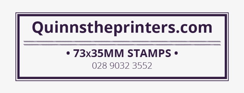 73x35mm Self Inking Stamp Printing - Printing, transparent png download