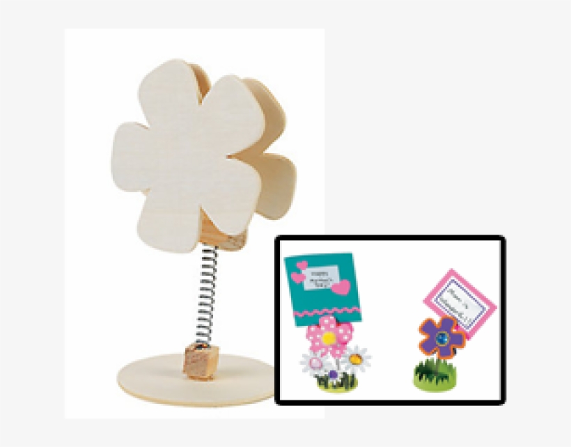 Diy Wood Flower Recipe Card Holders - Oriental Trading Company Diy Wood Flower Recipe Card, transparent png download