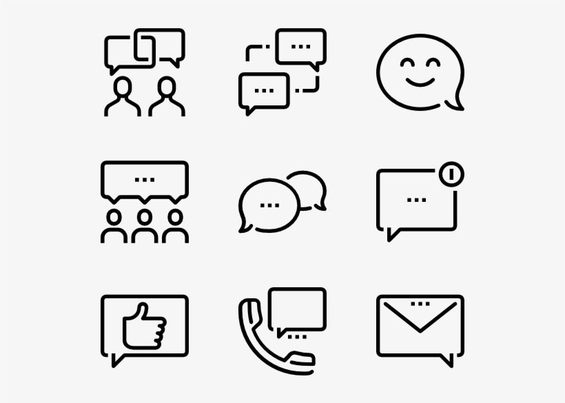Message Bubbles - Design Icons, transparent png download