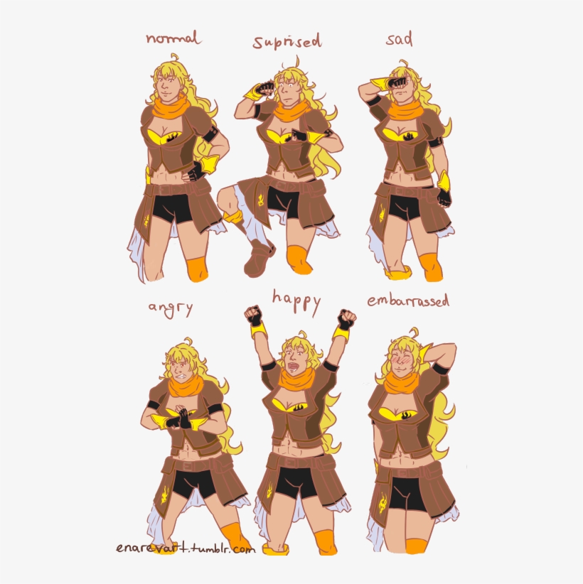 Team Rwby Expressions - Art Blog, transparent png download