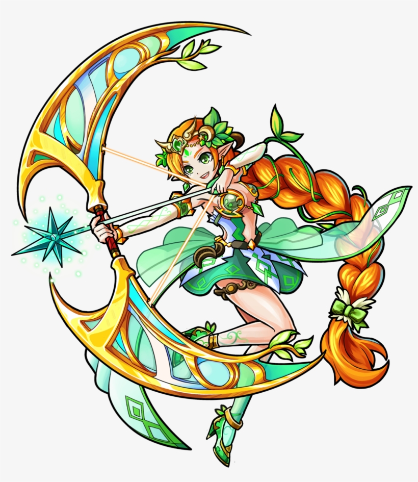 Gear-artemis Of The Wildland Render - Unison League Wind Monsters, transparent png download