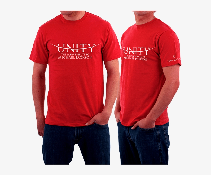 Camiseta Unity Official Rojo - Tony Succar: Unity: The Latin Tribute To Michael Jackson, transparent png download