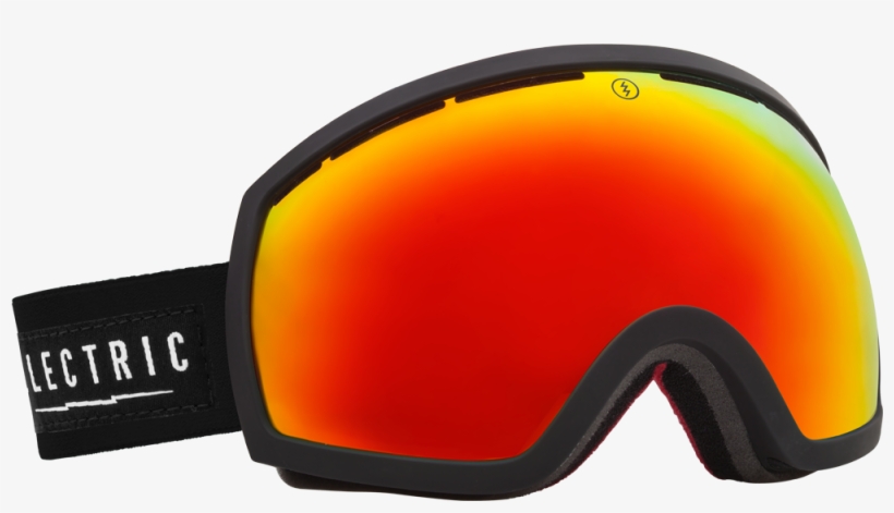 Electric Eg2 Magnum Bl Bronze/ Red Chrome Goggles - Electric Egb2s Goggles Gloss Black/bronze/red Chrome, transparent png download