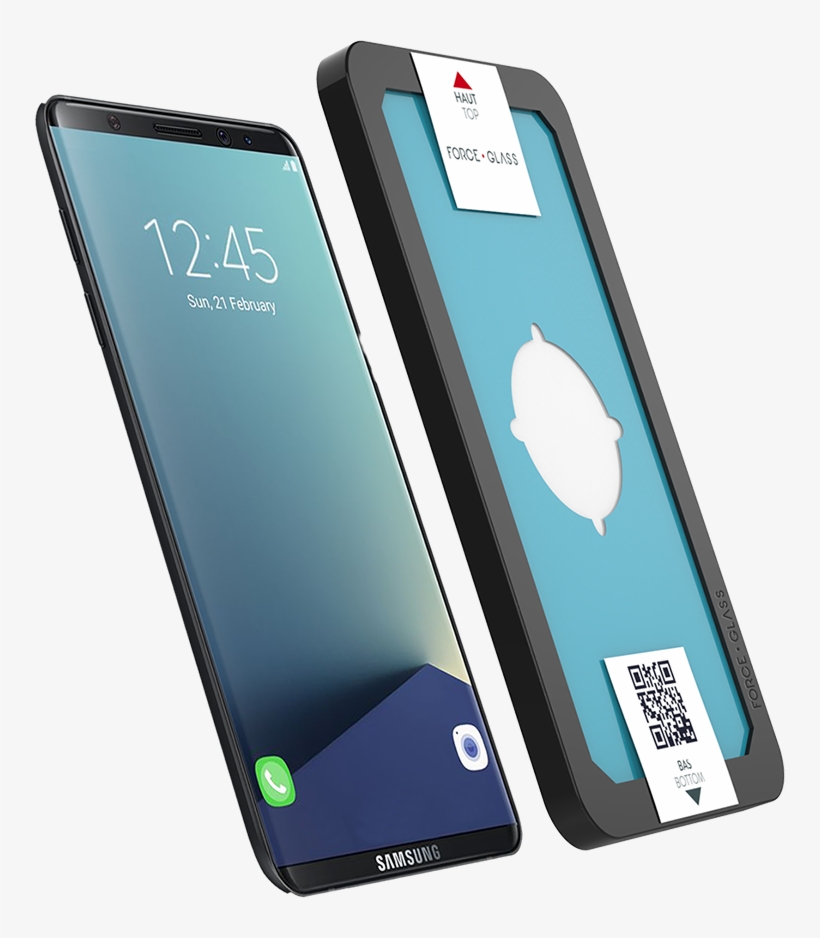 The Tempered Curved Glass Screen Protector Force Glass - Samsung Galaxy S7 Ecran Force Glass, transparent png download