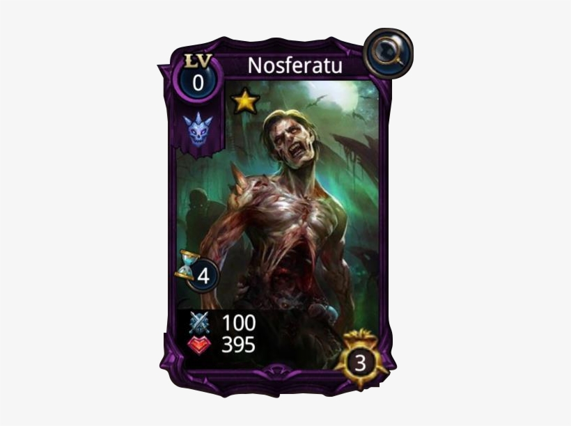 Nosferatu Creature Card - Portable Network Graphics, transparent png download