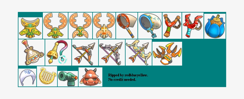 Equipment Items - Zelda Skyward Sword Items, transparent png download