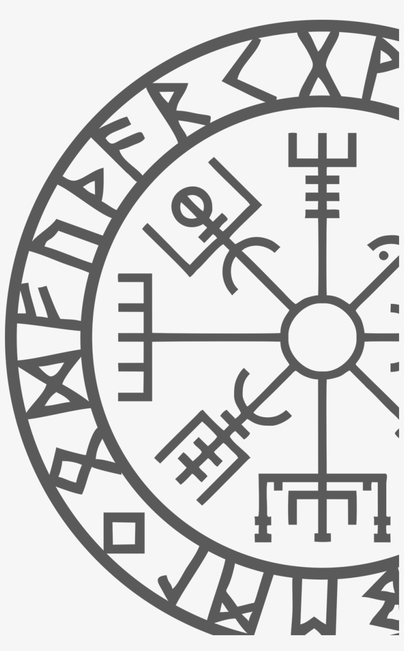 N/a Category - Viking Rune Vegvisir Talismen Vinyl Decal Sticker Bumper, transparent png download