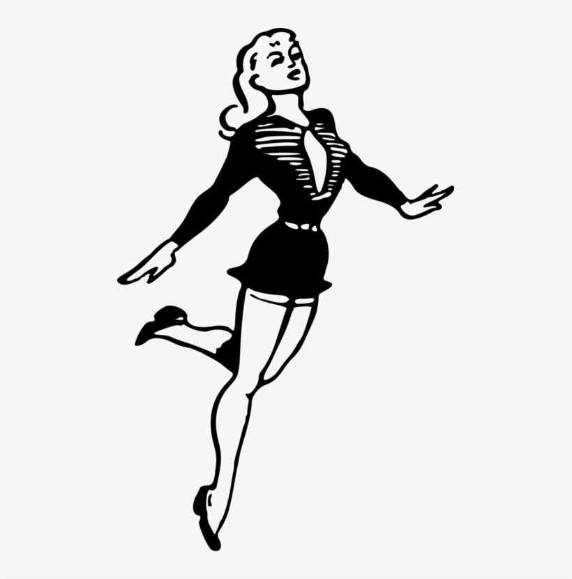 Dance Computer Icons Woman Drawing Female - Clip Art, transparent png download
